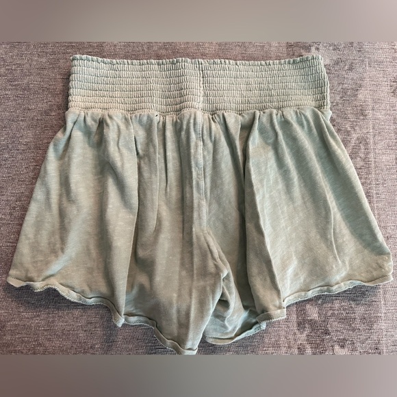 J Crew Crew Cuts girls size 10 flowy shorts pale green ruched waist skort EUC - Picture 4 of 4